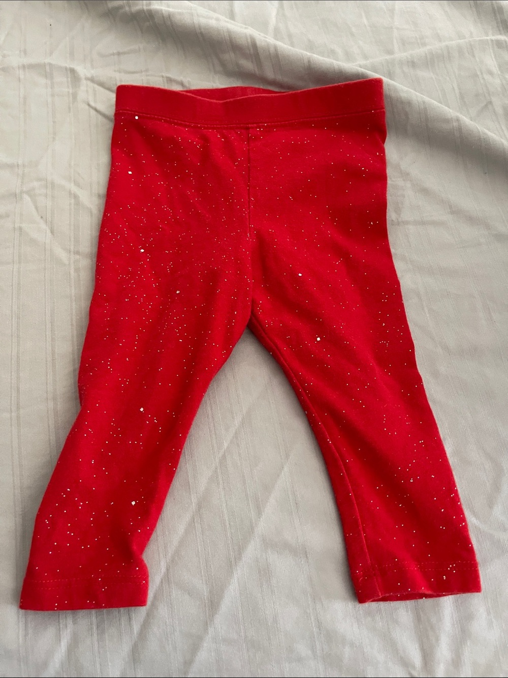 Girls' Red Sparkle Leggings - Unbranded